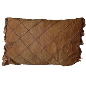 Biltmore For Your Home Throw Pillows Balls & Fringe Red tan gold brown Lumbar